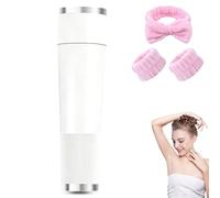 Electric Intimate Hair Trimmer, Waterproof 2-in-1 Bikini Trimmer for Women, Rechargeable Portable Womens Electric Body Hair Razor Shaver for Pubic Hair, Legs, Underarms & Face (White)