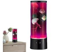 Electric Jellyfish Lamp, 7 Color Changing Jellyfish Tank, Usb Powered Jellyfish Lamp, 9x9x23cm, Jellyfish Night Light, Jellyfish Desk Lamp, Color Changing Night Light for Jellyfish Aquarium Lamp