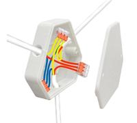 Electric Junction Box - 3-Way Terminal Case, 3.11x2.76x0.75 Inches Outdoor Junction Box with IP66 Waterproof Seal, Heavy-Duty Power Distribution Hub, Trailer and Boat Wiring Case for Light