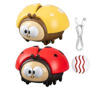 Electric Kids Floating Ball Toy, Ladybug Early Educational Interactive Set, USB Charging Float Ball for Classroom, Preschool, Kindergarten, Playroom, Travel, and Christmas, 9.5x8.5x7cm