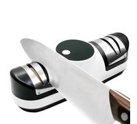 Electric Knife Sharpener - 8.07 Inches Stainless Steel ABS, 3 Speed Rechargeable Tool, LED Display Sharpening Device | Quiet Kitchen Grinder For Rough, Fine Blade Use