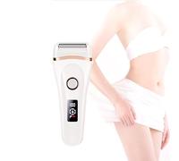 Electric Lady Shaver, Women's Razor Device, 3-in-1 Bikini Trimmer, LED Display Screen, Waterproof Use, USB Rechargeable, Perfect for Face, Legs, Underarms, 145x56x32mm