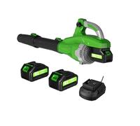 Electric Leaf Blower, Cordless Blower with 2 21v Batteries And Charger, 16 Speed Modes for Lawn Care, Dust Removal, Leaves, Yard