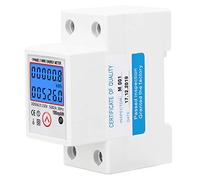 Electric Meter with Backlight, 80A Maximum Current | Display digitale, misura tensione, fattore di potenza, efficienza energetica, resistente all\'umidità
