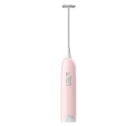 Electric Milk Frother, Handheld Coffee Foam Maker, Automatic Electric Whisk, Multifunctional Drink Mixer, Ideal for Lattes, Cappuccinos, and Hot Chocolates, White, Pink, Green