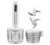 Electric Mini Food Chopper,USB Charging Vegetable Grinder - Portable Wireless Garlic Chopper Onion Dicing Fruit Processing Vegetable Prep Meat Grinding Salad Making