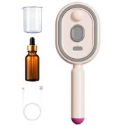 Electric Misting Hairbrush - 21.7cm ABS Air Cushion | Vibration Massage Comb, Red Light Water Spray Hair Brush For Women Girls, Cordless USB Detangling Styling Home Spa Grooming Tool