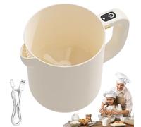 Electric Mixer - Ricaricabile Electric Beater | Egg Beater Electrical | Electrical Beaters Rice Cleaner Bowl | 1 L Mixing Bowl Portable Filter Machine Baking Tools Kitchen Gadget for Cooking Baking