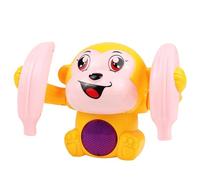 Electric Monkey Toy - ABS 13 x 8 x 9 cm | Flipping Dancing Monkey, Musical Rolling Toy | Voice-Control Talking 360° Tumbling Monkeys Gift for Fun Play Interactive
