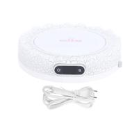 Electric Mug Warmer with Colorful Lights Volcano Shaped 4 Temp Setting Constant Temperature Heating 8H Timer Cup Heating Plate for Milk EU Plug ABS