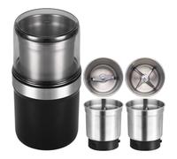 Electric Multi-Use Cup Grinder - Large Capacity Stainless Steel, 2025 New Electric Spice Grinder, 1-Touch Coffee Grinder, Detachable Cup for Coffee Beans, Spices & Herbs (2Pcs Blade)
