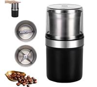 Electric Multi-Use Cup Grinder, Large Capacity Stainless Steel Cup Grinder, Detachable Cups, Easy Clean, Coffee Grinders & Spice Grinders For Home Kitchen (Double Cup)