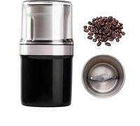 Electric Multi-Use Cup Grinder, Large Capacity Stainless Steel, Double-layer design, dry and wet grinding, Portable household electric coffee grinder (Tazza singola)