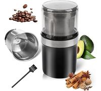 Electric Multi-Use Cup Grinder-Large Capacity Stainless Steel for Coffee Beans, Spices, Grains, Seeds, and Nuts Grinding(EU Plug)