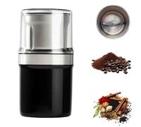 Electric Multi-use Cup Grinder, Large Capacity Stainless Steel, One-Touch Operation, Detachable Easy Clean Cup for Coffee Bean,Dried Spice,Pepper,Grain (Single Cup A)