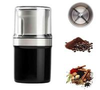 Electric Multi-use Cup Grinder, Large Capacity Stainless Steel, One-Touch Operation, Detachable Easy Clean Cup for Coffee Bean,Dried Spice,Pepper,Grain (Single Cup B)