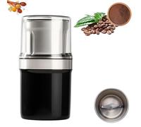 Electric Multi-Use Cup Grinder - Large Capacity Stainless Steel -with Double-Layer Lid, for Coffee Beans Spices Nuts Grains (1PCS,1PCS Blade Cup)
