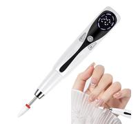 Electric Nail Buffer, 3 modalità LED Nail File, ricaricabile Cordless Polisher, High Speed Precision Shiner, Ergonomic Grip Design for Manicure, Fingernail Care, Women's Beauty