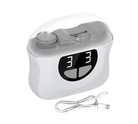 Electric Nail Clippers, Automatic Fingernail Cutter, 2.99x3.15x1.24 Inches, Scraps Storage, Fingernail Polishing Tool, LED Nail Clipper with 3-Speed Settings for Baby Care