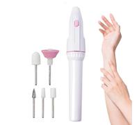 Electric Nail Drill, Cordless Nail File Machine, 6.3x1.18x0.75 Inches, Battery Operated Manicure Tool, Portable Pedicure Grooming Device for Home and Salon Use, Multicolor