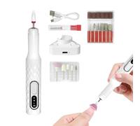 Electric Nail Drill File, Professional Set For Acrylic Gel Nails, 15000 RPM Grooming Tool, Adjustable Speed For Grinding, Polishing, Shaping, Manicure, Pedicure, 5.12x0.98x0.98 In