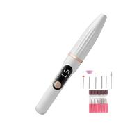 Electric Nail Drill, Nail File Machine, Ricaricabile Manicure Set, Digital Display, Portable & Lightweight, Home & Salon Use, 0.83x6.02 Inches, Abs, Pie.1x15.3cm/0.83x6.02 Inches