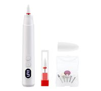 Electric Nail Drill With Bits - Portable Manicure Pedicure Grinder | Gel Nail Drill Machine | Cordless Rechargeable 500mAh Type-C 1-5 Gears 285g ABS Ceramic Bits For Home Beauty Salon Women Wife Mom G