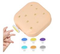 Electric Nail File, Baby Trimming Kit, Manicure Tool Set, Gentle Nail Polisher, Usb Rechargeable Design, Compact Pink 6 Heads, Ideal For Travel Salon Home Use, 16.5x10x3.5cm Orange Blue Pink