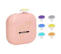 Electric Nail File, Baby Trimming Kit, Manicure Tool Set, Gentle Nail Polisher, Usb Rechargeable Design, Compact Pink 6 Heads, Ideal For Travel Salon Home Use, 16.5x10x3.5cm Orange Blue Pink