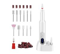 Electric Nail File, Low-Noise Rechargeable Electronic Nail Files, Portable Flexible Manicure, Trimming, Carving, Polishing, 5.12x0.91x0.91 Inches, Ideal for Home or Travel Use