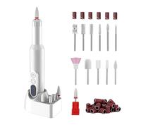 Electric Nail File, Ricaricabile Nail Tool, Portatile Manicure Supplies, Low-Noise Design, Multi-Speed Control, Perfect for Shaping, Trimming, and Polishing Nails at Home or Travel