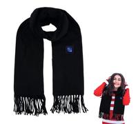 Electric Neck Warmer, USB Heated Scarf, 3 Temperature Neck Warmer Wrap, Soft Heating Scarf, Rechargeable Neck Warmer, Heating Wrap Scarf, Cozy Heated Neck for Indoor and Outdoor