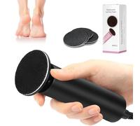 Electric Pedicure Foot Callus Remover for Feet with 60 Replaceable Discs - Adjustable Speed Pedicure Kit Foot Shaver - Foot Brush Electric Foot Callus Remover for Dead Skin, Cracked Heels, Calluses