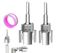 Electric Pipe Threader - Multi Tool Kit | 0.5 to 0.75 Inch Cutting Dies with Precision Teeth, Alloy Steel Head with Portable Case, Professional Plumbing Supplies, Garden Hose for Home, Repair