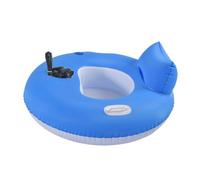 Electric Pool Float, Motorized Inflatable Lounger Lakes & Pools, Comfortable Tanning Mattress 360° Steering, Ricaricabile Water Chair for Women & Men, Summer Beach River Float with Cup Holders