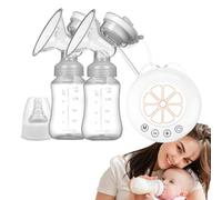 Electric Portable Pump for Nursing, Rechargeable Breast Milk, 2.56x7.28x3.15 Inches, 2 Bottles Included, Breastfeeding Supplies, Multiple Modes Low-Noise Breast Pump for Moms