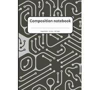 Electric Pulse: A College Ruled Notebook: 100 Pages | 8.27" x 11.69" | Clear Single Ruled Lines | Abstract Electric Pattern Matte Cover | Perfect for School, Work, or Journaling