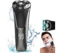 Electric Razor for Men, 2025 Upgrade Electric Shaver, Electric Razor 4d Rotary, Ipx7 Waterproof Electric Razor, Rechargeable Facial Electric Razor for Men, Wet & Dry Shaving Machine