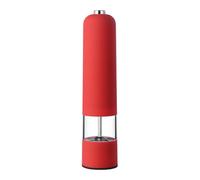 Electric Salt and Pepper Grinder - Adjustable Coarseness Mill | Automatic Battery Operated Grinder for Spices, Ceramic Core Pepper Shaker, Handed opration, LED Light, Stainless Steel Kitchen