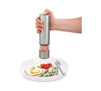 Electric Salt And Pepper Mill Set, Stainless Steel Adjustable