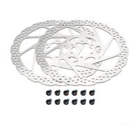 Electric Scooter Brake Disc 140mm 6-Hole Wave Edge Steel(Silver 180mm) | 140mm size, 6-hole mount, wave edge design, steel material, improved braking force