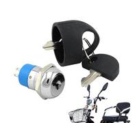 Electric Scooter Ignition Lock - Key Set | Cilindro in lega di zinco | for Commuting People Beginner Professional Outdoor Transportation Workshop Sostituzione E-Bike Moped Switch Hardware Task