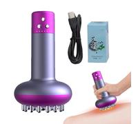 Electric Scraping Meridian Brush, Handheld Heating Massage Device, 8.07x5.71x3.94 Inches Microcurrent Vibration Cellulite Massager for Head, Back, Abdomen, Leg, Neck