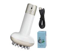 Electric Scraping Meridian Brush, Handheld Heating Massage Device, 8.07x5.71x3.94 Inches Microcurrent Vibration Cellulite Massager for Head, Back, Abdomen, Leg, Neck
