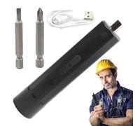 Electric Screw Driver - Ricaricabile Wireless Screwdriver With 2 Magnetic Bits | Portable Power Tool Bit Holder, Home Automatic Screw Driver Tool Set per la riparazione