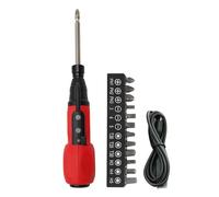 Electric Screwdriver, USB Charging Screwdriver, Multifunctional Installation Tool, Rubber Material, Compact Home Repair Machine for Doors, Window Panels, Electrical Appliances, 22x5x3cm