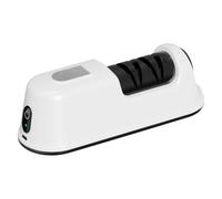 Electric Sharpener - 3-Stage Automatic Kitchen Cutter And Scissor Sharpeners | Serrated Cutter Sharpener Kitchen Tools For Home Apartment Restaurant Camping Family Beginner Chefs