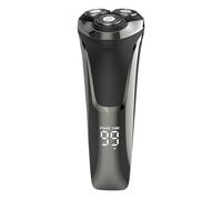 Electric Shaver, 4d Floating Head Rotary Shaver, Wet and Dry Beard Trimmer, Usb Rechargeable, Washable with Digital Display, Travel Electric Razor for Men, 2.28x2.29x6.18 Inches