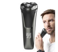 Electric Shaver, 4D Floating Head Rotary Shaving Tool, Wet & Dry Beard Trimmer, USB ricaricabile Washable Shaver, Digital Display, portatile Travel Shaving for Men