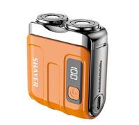 Electric Shaver - Stainless Steel ABS 6.3cm | USB Rechargeable Razor | Mini Beard Trimmer - 400mAh Portable Razor | Waterproof Facial Grooming Tool | Cordless Mustache Sideburn Stubble Shaver